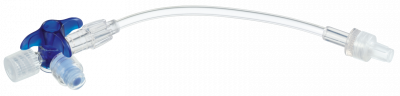 Кран 3-ходовой Дискофикс С с Сэйффлоу 360° синий линия 50 см купить оптом в Ижевске