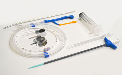 Система для венозно-артериального доступа c портом эллипсовидным PORT TI (титановым) с катетером 8 F и набором для установки купить оптом в Ижевске