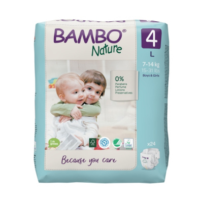 Эко-подгузники Bambo Nature 3 (4-8 кг), 52 шт купить оптом в Ижевске