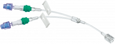 Удлинительная Y-линия с 2-мя коннекторами Сэйффлоу и возвратным клапаном 12 см купить оптом в Ижевске